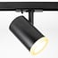 1.5 metre 1-phase track system set with June spotlights, black