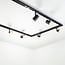 1.5 metre 1-phase track system set with June spotlights, black
