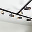 1.5 metre 1-phase track system set with Liam spotlights, black