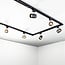 1.5 metre 1-phase track system set with Collin spotlights, black