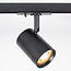 Industrial 1-phase 1.5 metre track lighting system with Jamie spotlights - Ceiling rail