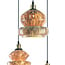Pendant lamp Evelyn 3-light in marble glass