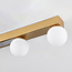 ceiling light Paros with integrated LED - gold and opal