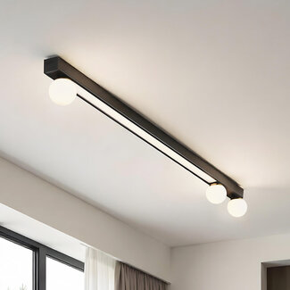 Xander ceiling light with integrated LEDs - Black