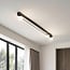 ceiling light Xander with integrated LED - black and opal