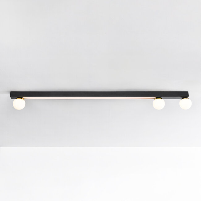 Ceiling light Xander with integrated LEDs - black