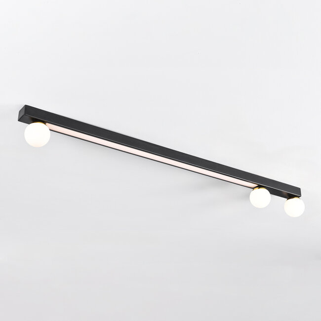 Xander ceiling lamp with integrated LEDs - Black