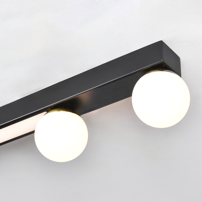 Ceiling light Xander with integrated LEDs - black