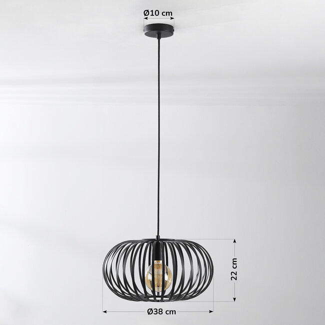 -light pendant lamp Sole - Black