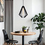Pendant lamp Penta in black with pentagon shade