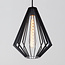 Pendant lamp Penta in black with pentagon shade