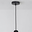 Pendant lamp Penta in black with pentagon shade