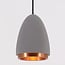 Modern pendant light Feis with concrete and copper rim