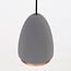 Modern pendant light Feis with concrete and copper rim