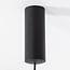 Modern pendant lamp Jinte 3-light in black and orange
