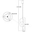 Modern pendant lamp Jinte 3-light in black and orange