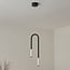 Bar pendant light Rura - black with integrated LED