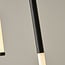 Bar pendant light Rura - black with integrated LED