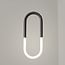 Designer pendant light Rohr - black with integrated LED