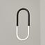 Designer pendant light Rohr - black with integrated LED