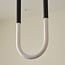 Designer pendant light Rohr - black with integrated LED