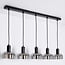 5-light pendant light Cinza - smoked glass with mirror effect