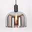 Pendant lamp in smoked glass grey - Apvali