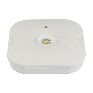 Surface-mounted square emergency lighting spotlight - LX008