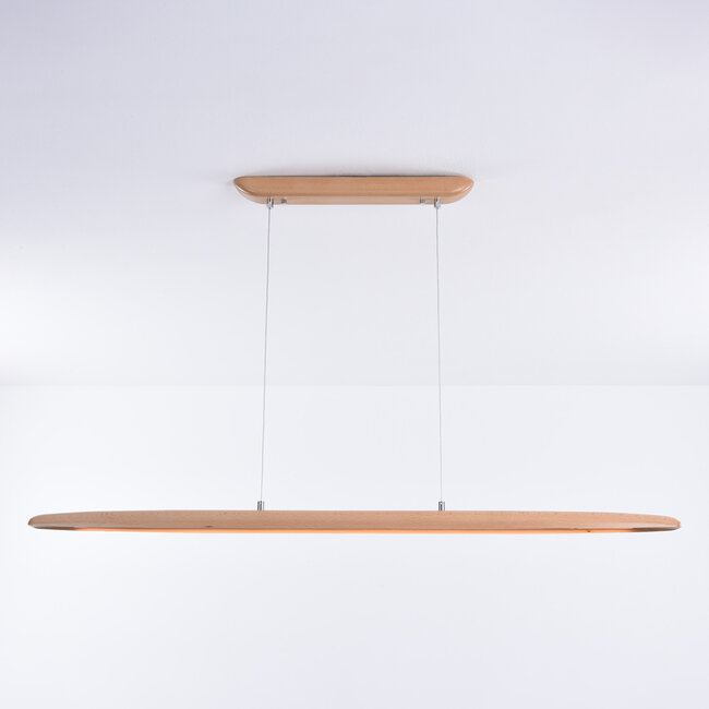 Wooden 3-step dimmable pendant lamp Liora