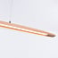 Wooden 3-step dimmable pendant light Liora - elongated with integrated LED