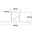 Wooden 3-step dimmable pendant light Liora - elongated with integrated LED