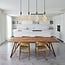 Modern glossy black cord pendant, 8.5–10W XXL PS160, amber bulb