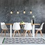 Modern matt black cord pendant light incl. 5W XL bulb, Amber glass, 1800K, Ø95