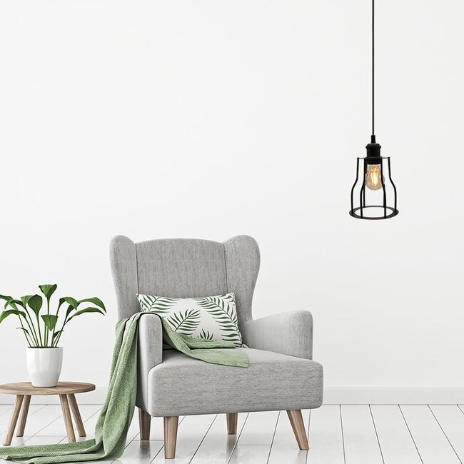 Diego pendant light incl. bulb 2.5W to 10W, amber glass, 2000K, Ø60