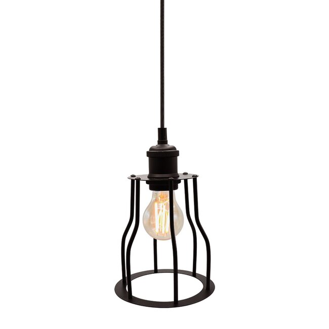 Pendant lamp Diego with 2.5–10W bulb, amber, 2000K, G60