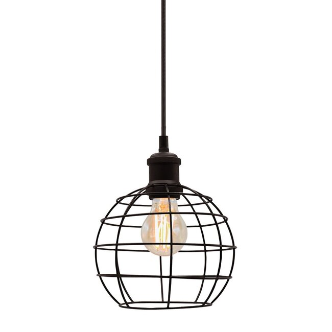 Pendant light Hugo, bulb included, 2.5W to 10W, Amber glass, 2000K, Ø60