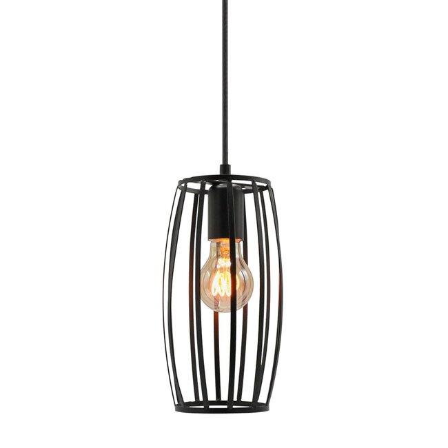 Pendant light Maya incl. 5W spiral bulb, amber glass, 1800K, Ø60