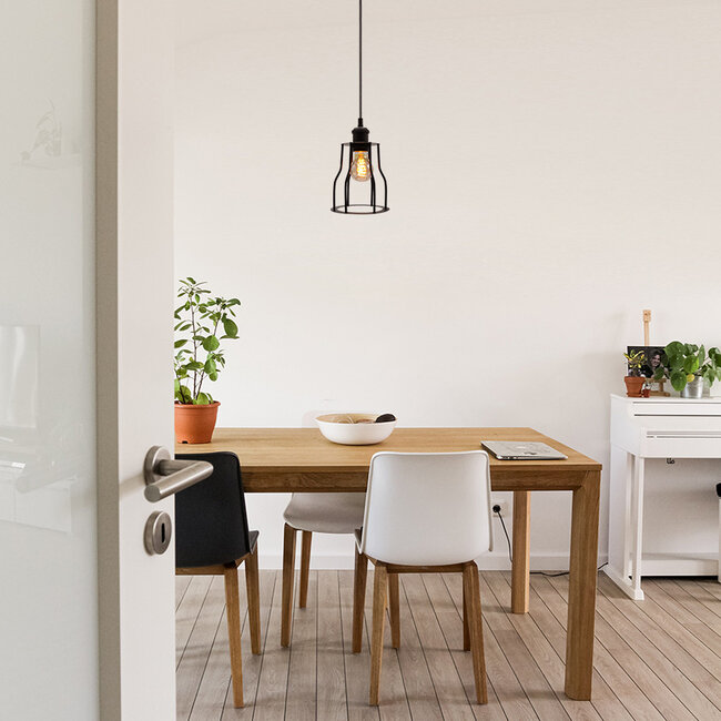 Diego pendant lamp incl. 5W spiral bulb, Amber glass, 1800K, Ø60