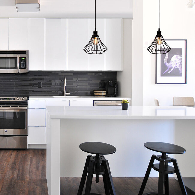 Kiki Pendant Light incl. 5W spiral bulb, Amber glass, 1800K (extra warm white), Ø60mm