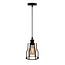 Pendant lamp Diego with 5W spiral bulb, amber, 1800K, G95