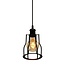 Pendant light Diego incl. 5W spiral bulb, amber glass, 1800K (extra warm white), Ø95