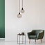 Pendant lamp Hugo with 5W spiral bulb, amber, 1800K, G95