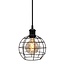 Pendant lamp Hugo with 5W spiral bulb, amber, 1800K, G95