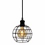 Pendant lamp Hugo with 5W spiral bulb, amber, 1800K, G95