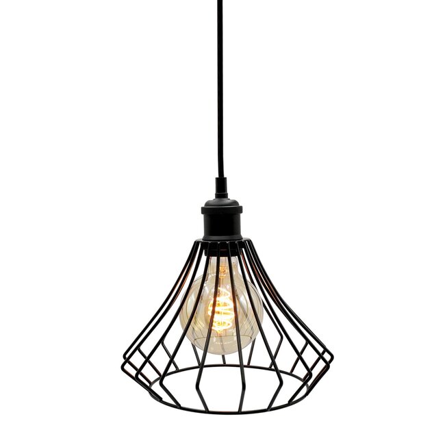 Kiki Pendant Light incl. 5W spiral filament bulb, amber glass, 1800K, Ø95