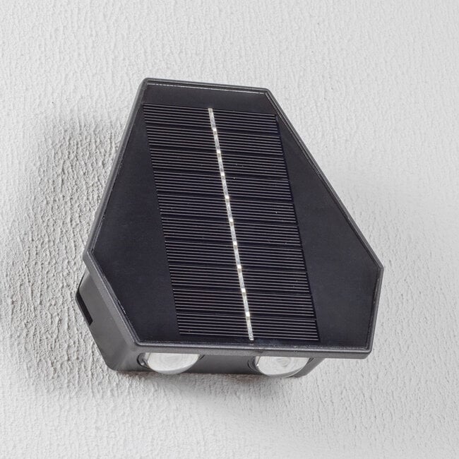 3-light solar outdoor wall light Charissa
