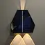 3-light solar outdoor wall light Charissa