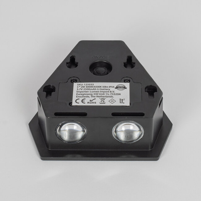 3-light Solar wall lamp for outdoor use Charissa