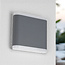 Flat outdoor wall light 6W Arianna - grey