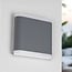 Flat outdoor wall light Arianna - grey 6W